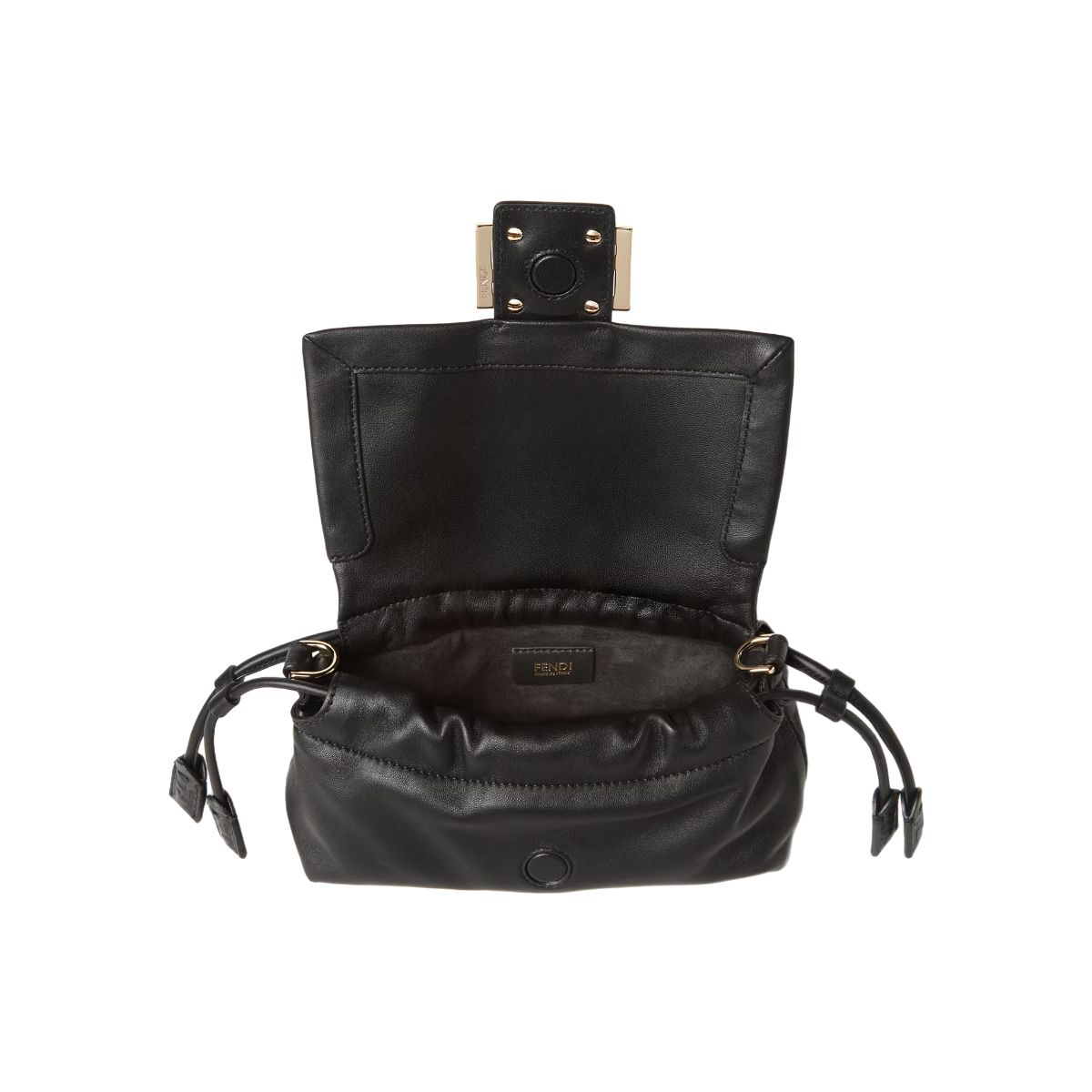 Small Baguette Soft Nappa Leather Black GHW