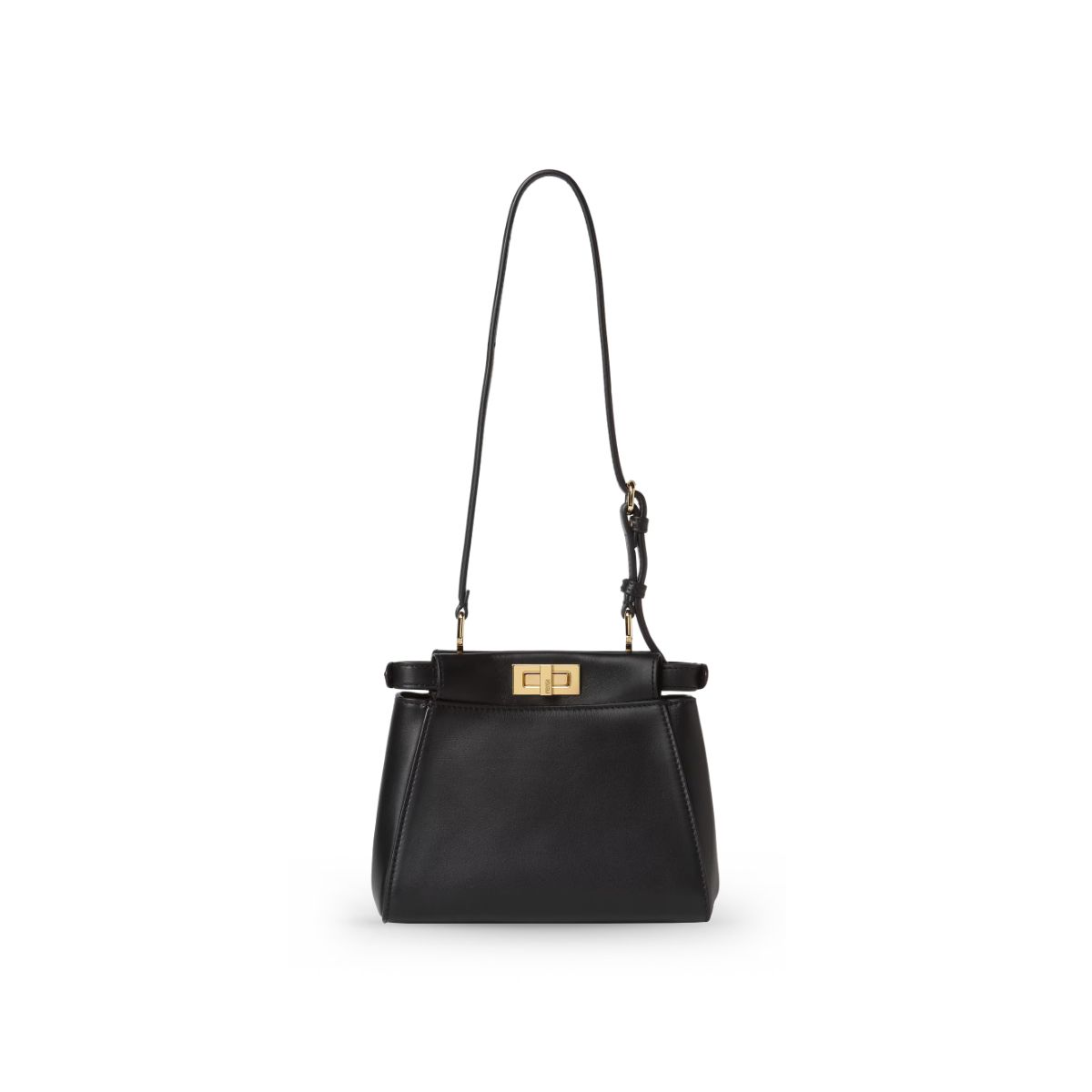 My Peekaboo XS Leather Bag Black GHW-Fendi