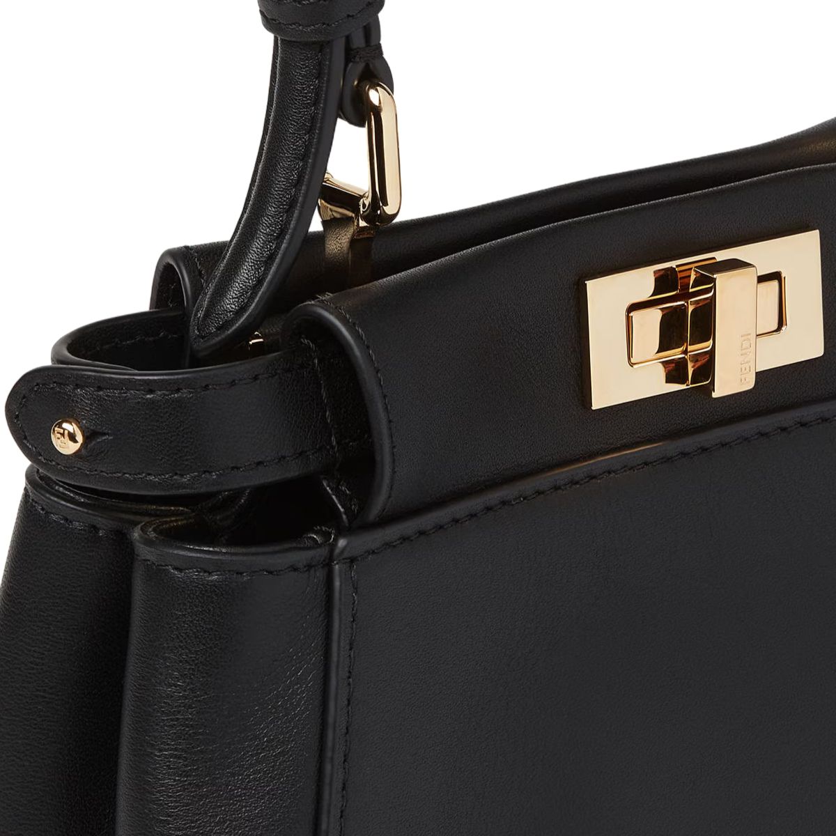 My Peekaboo XS Leather Bag Black GHW