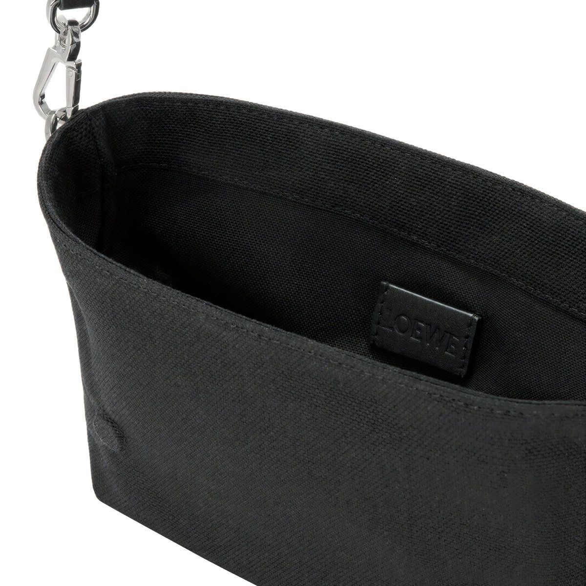 Flex Mini Messenger Bag Canvas Suede Black/Dark Gold