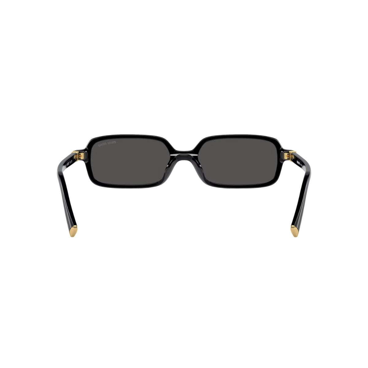MU 11ZS Rectangle Acetate Black Sunglasses Grey Lens