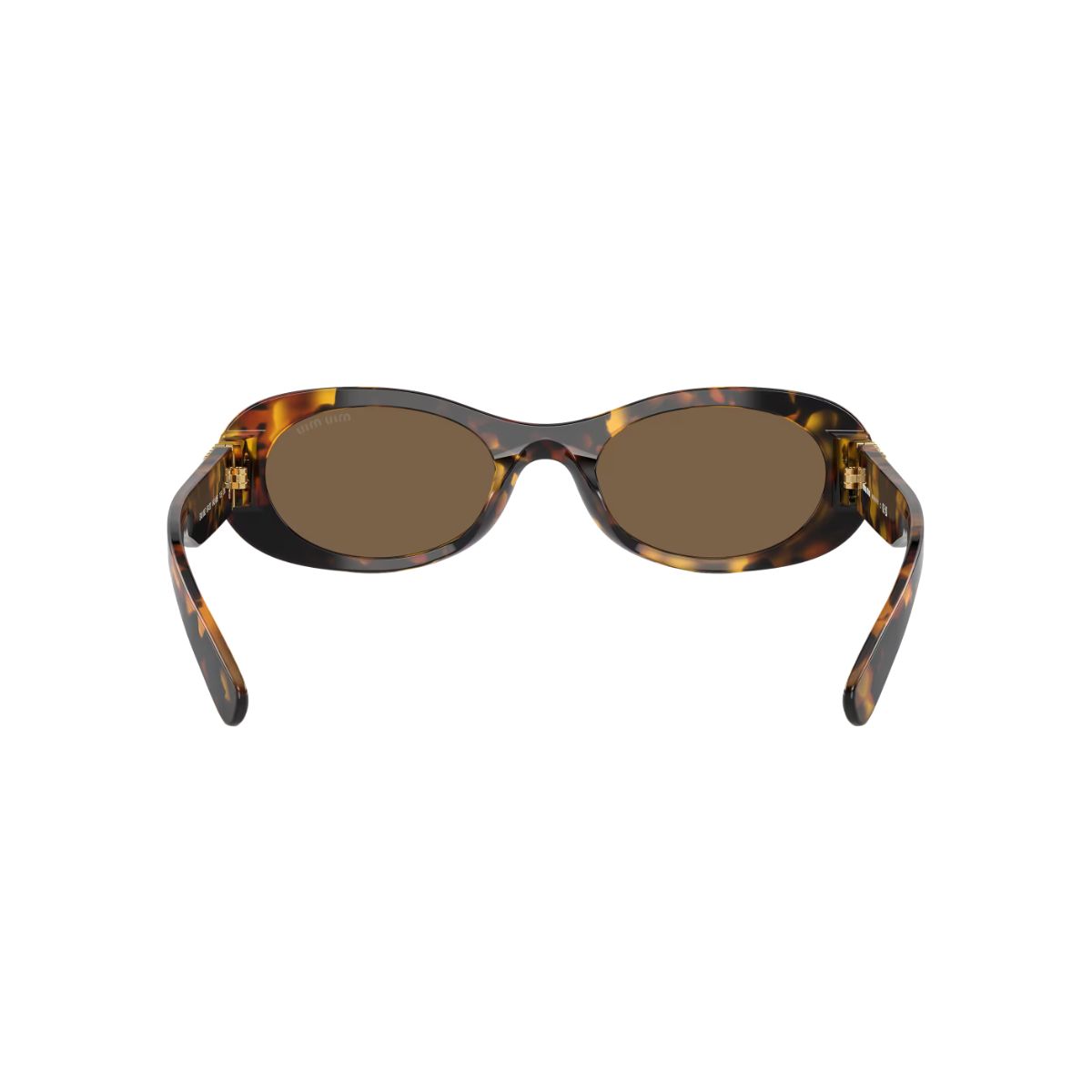 MU 06ZS Oval Acetate Tortoise Sunglasses Havana Brown Lens