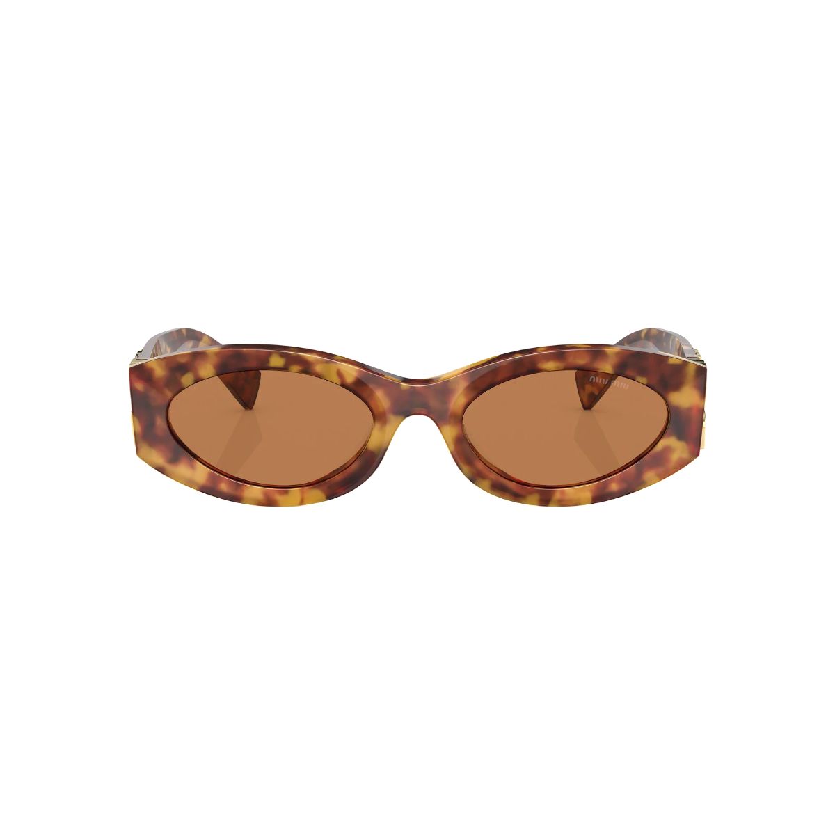 MU 11WS Tortoise Havana Cat Eye Sunglasses Brown Lens-Miu Miu