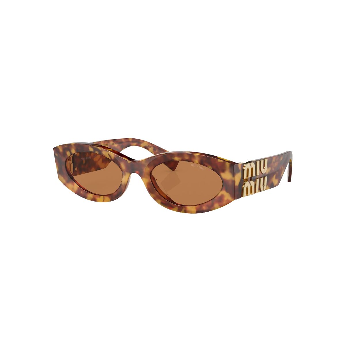 MU 11WS Tortoise Havana Cat Eye Sunglasses Brown Lens