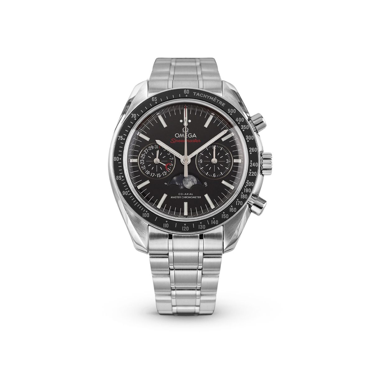 Speedmaster Moonphase 30430445201001 Black Dial, Bracelet-Omega