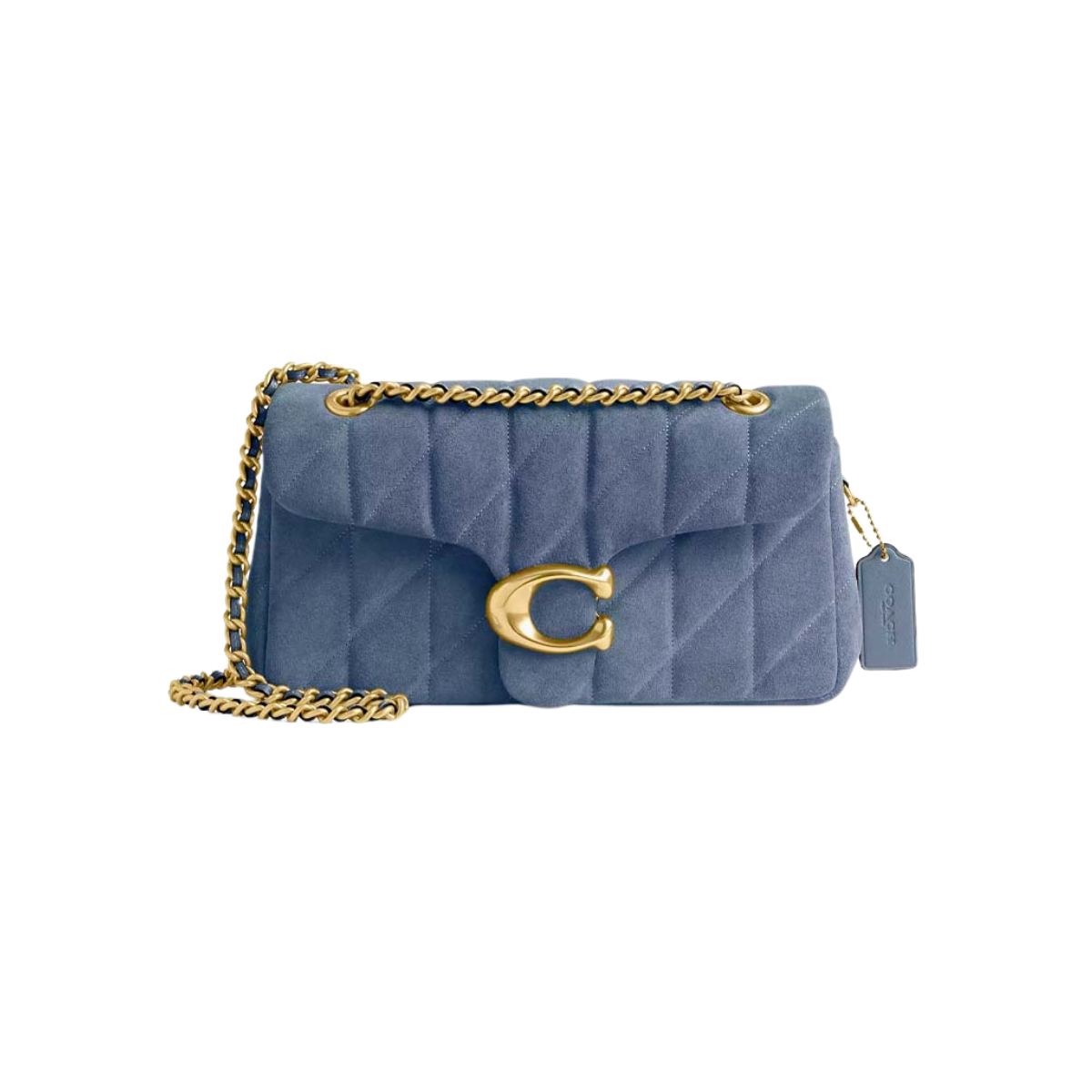 Coach Tabby Shoulder Bag 26 Suede and Smooth Leather with Quilting